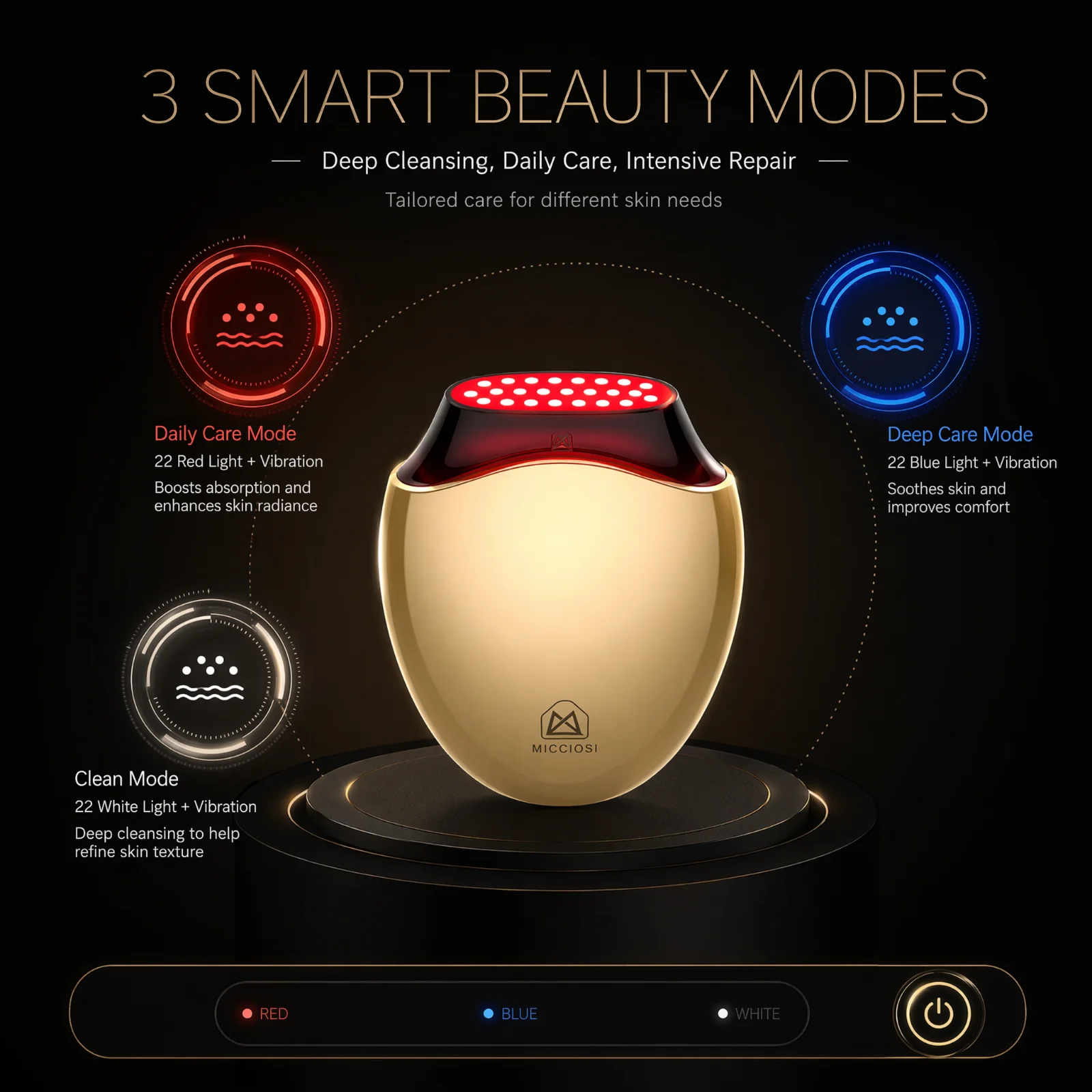 Collagen Beauty Device Facial  - đánh giá và giá Galvanic Skin Sensor