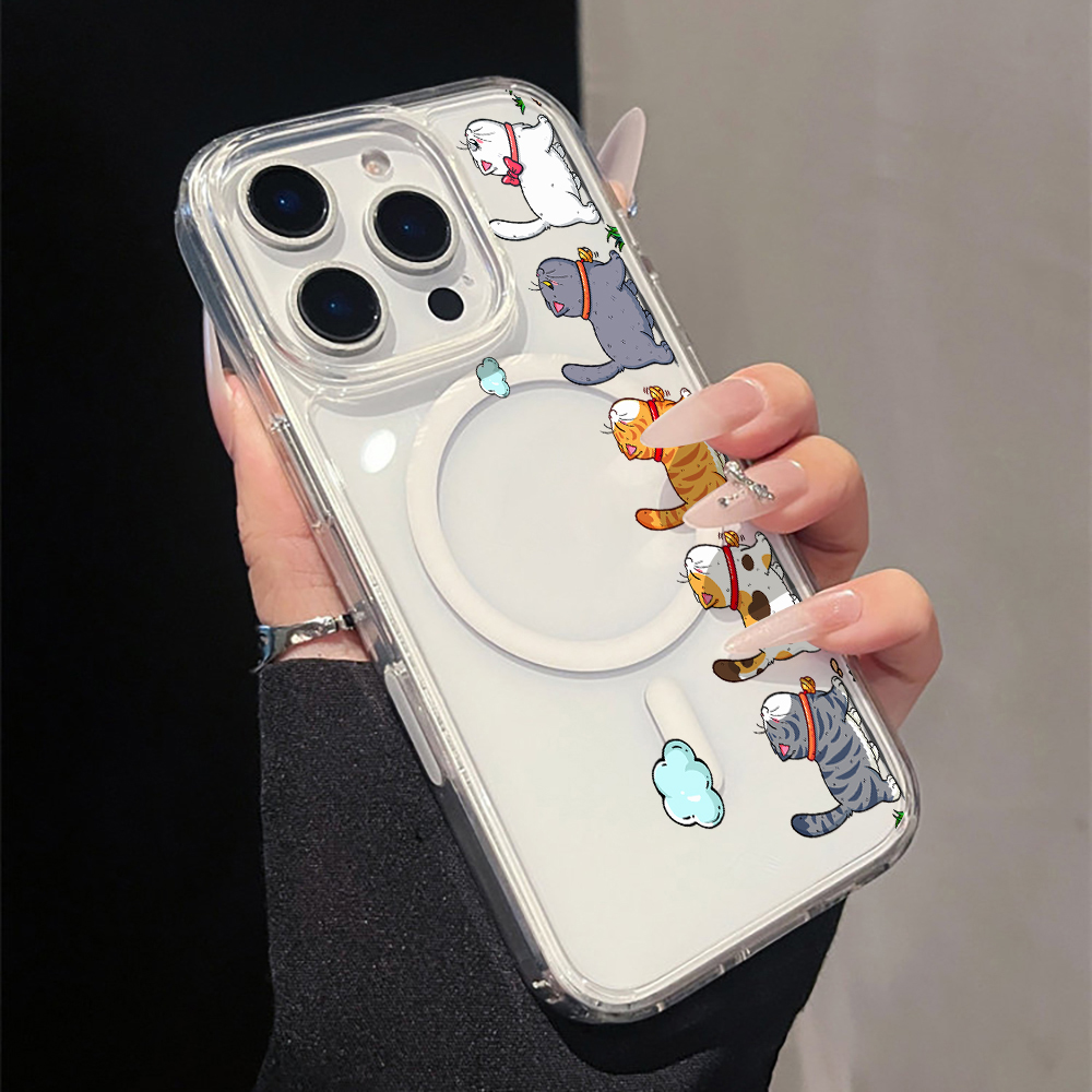 Cute Cartoon Cat Clear Phone C - đánh giá và giá Apple Iphone 15 Pro Max