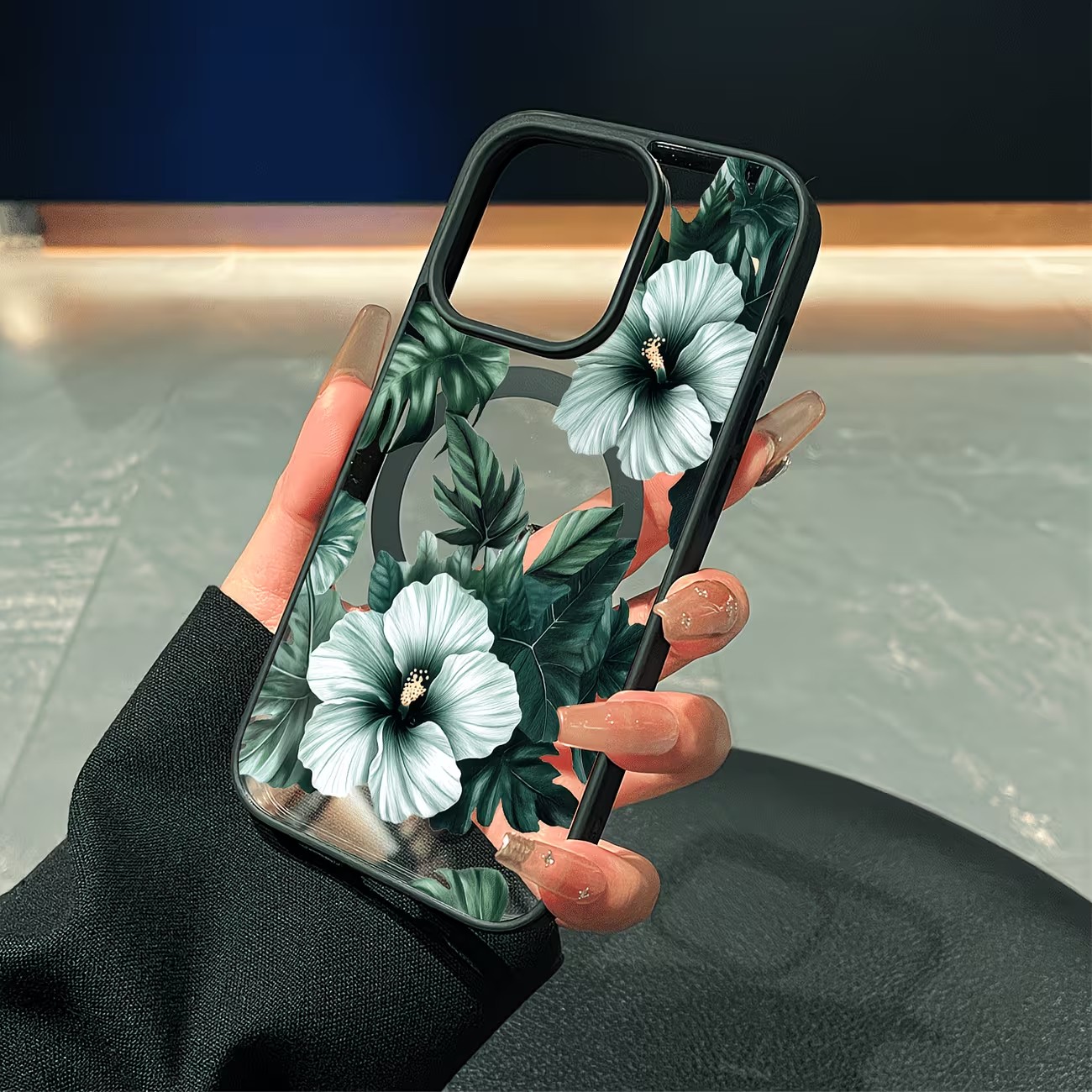 Green Floral Print Phone Case  - đánh giá và giá Apple Iphone 15